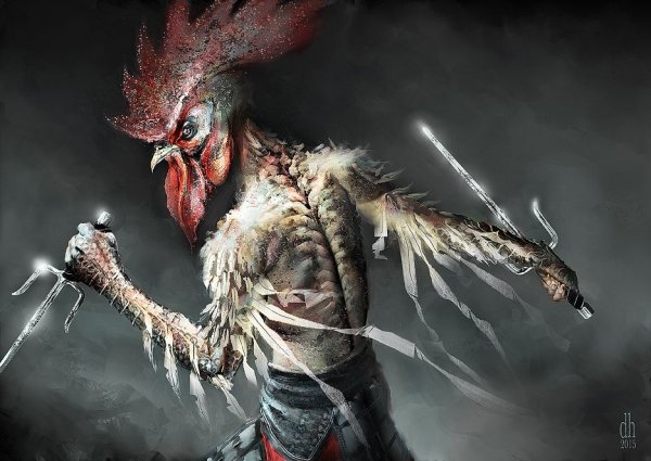 Стилизованный петух