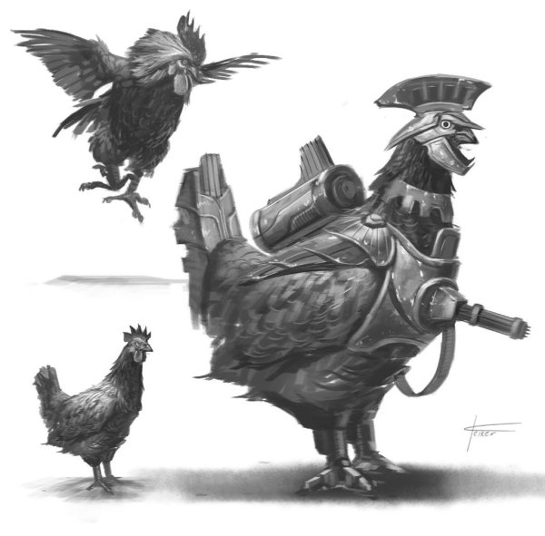 Петушок арт