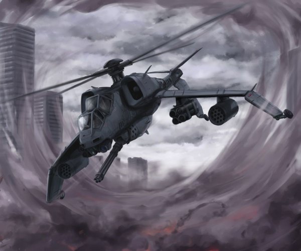 Вертолет ми-24 дизельпанк