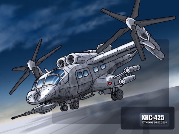 Десантный вертолет арт