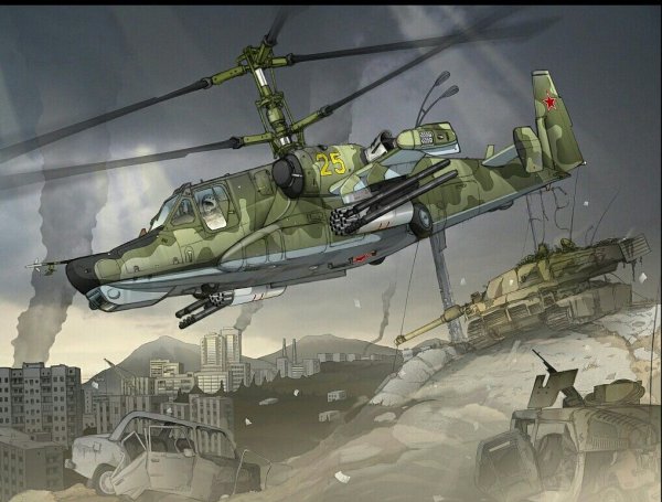 Ка-50 черная акула арт