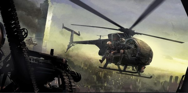 Вертолет арт