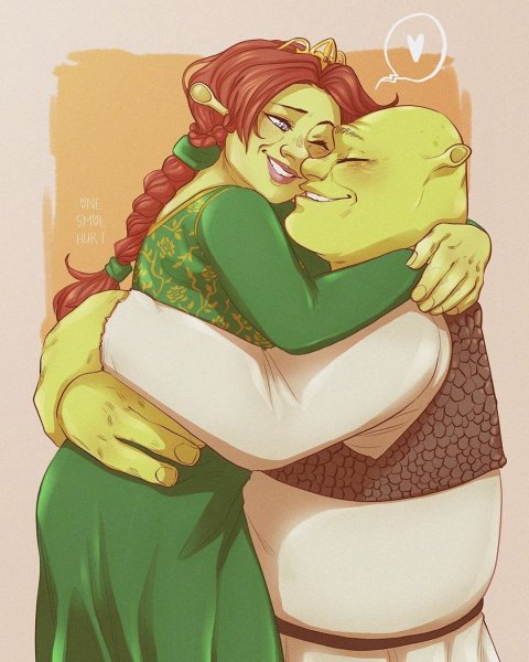 Принцесса Фиона и Шрек любовь