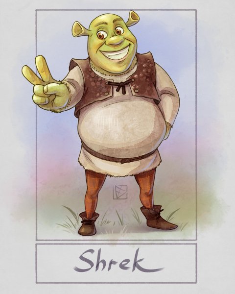 Шрек арт красивый
