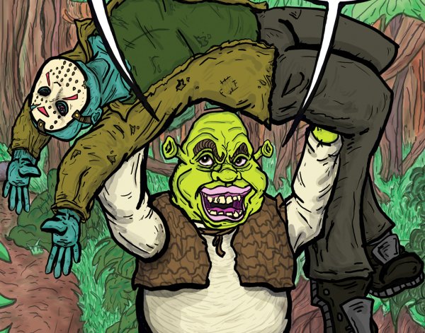 Шрек арт страшный