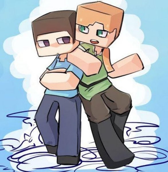 Стив и Алекс в МАЙНКРАФТЕ