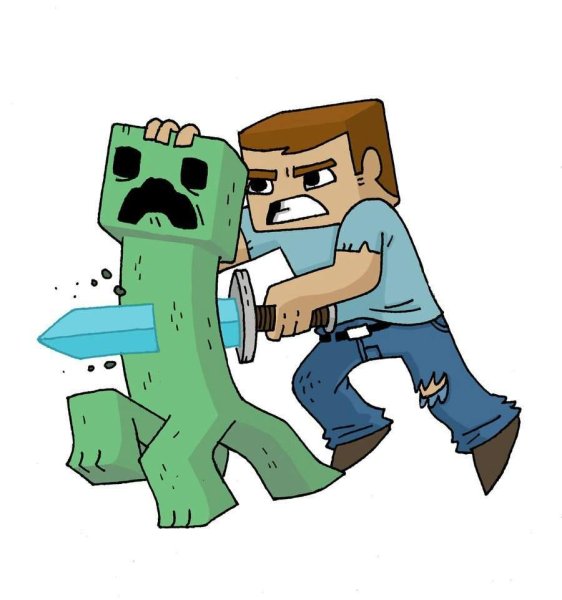 Minecraft Стив арт