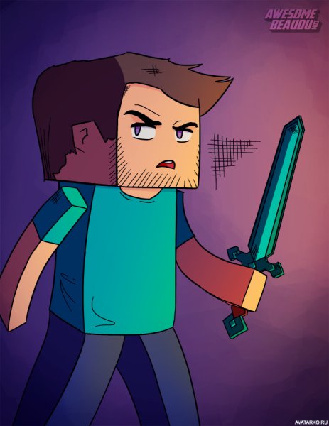 Майнкрафт аватар Стив