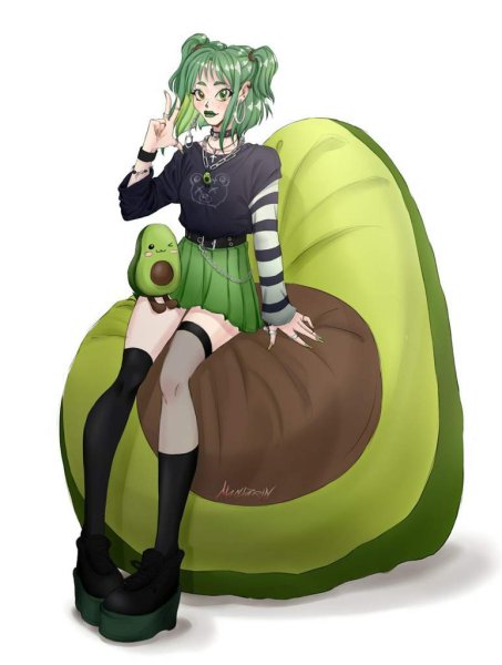 Аниме хуманизация авокадо