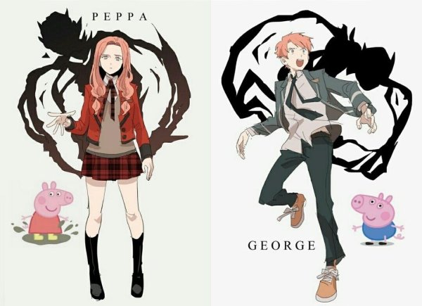 Свинка Пеппа хуманизация аниме