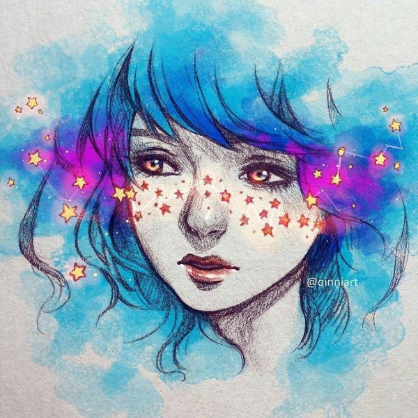 Рисунки акварелью