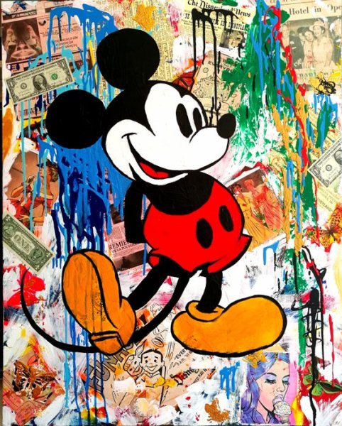 Современные картины с Микки Маусом