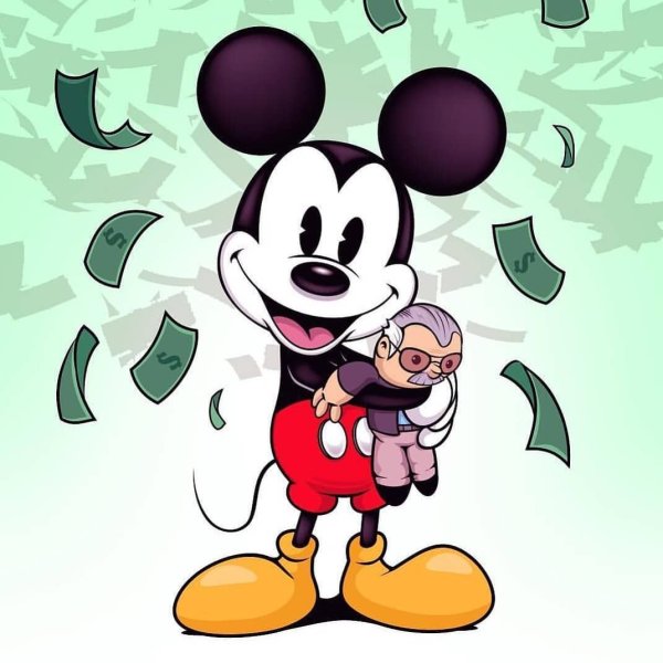 Микки Маус с деньгами