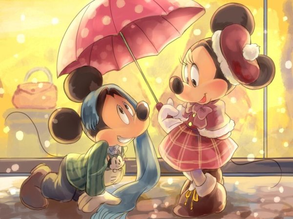 Микки и Минни Маус арты