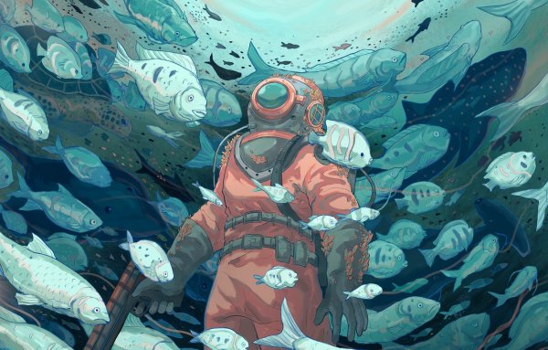 Рыбы океан арт