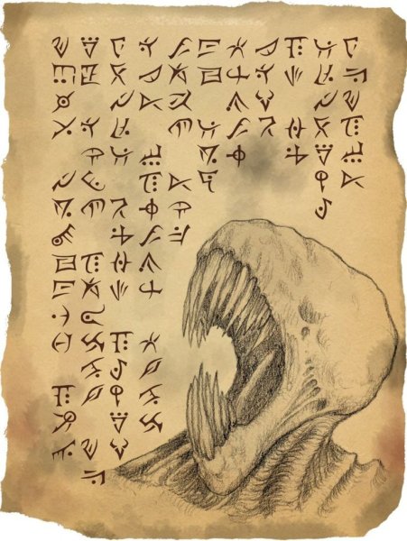 Алфавит Некрономикона Лавкрафт