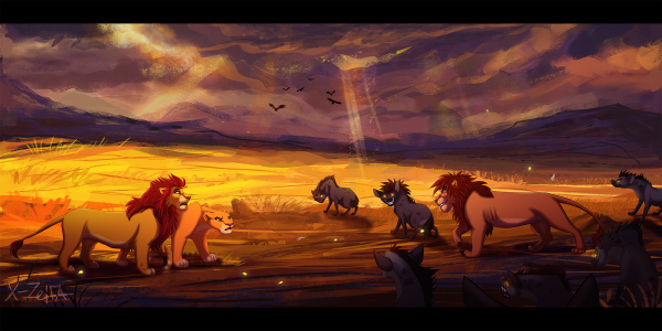 Арт Король Лев x-Zelfa