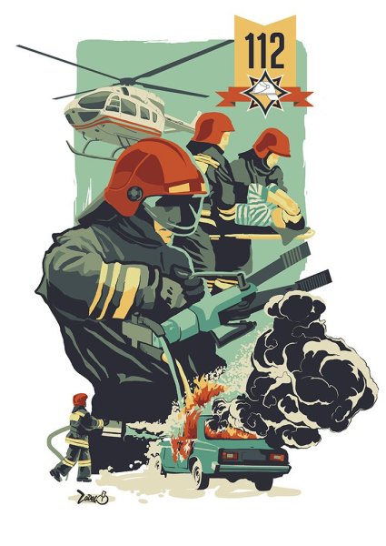 Советские пожарные плакаты