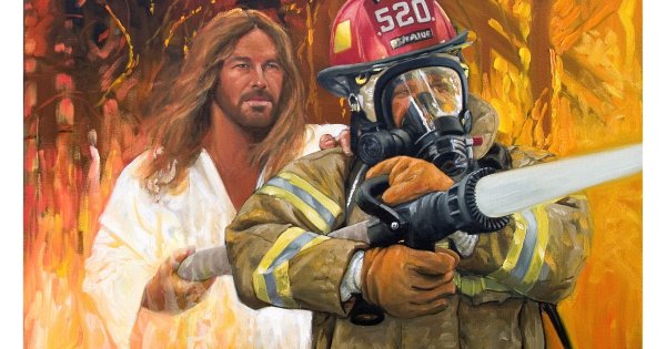 Пожарный арт