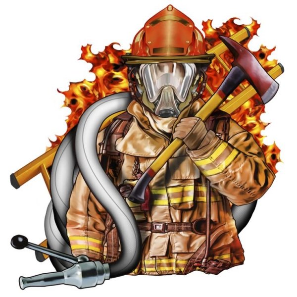 Пожарный для печати
