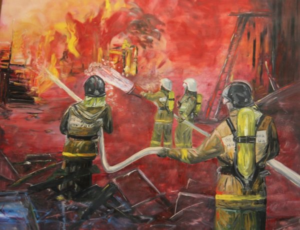 Пожарные в живописи