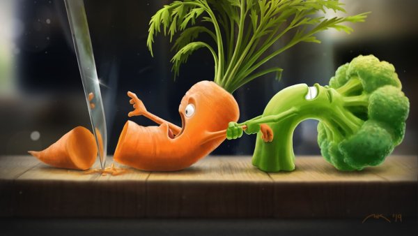 Смешная морковка