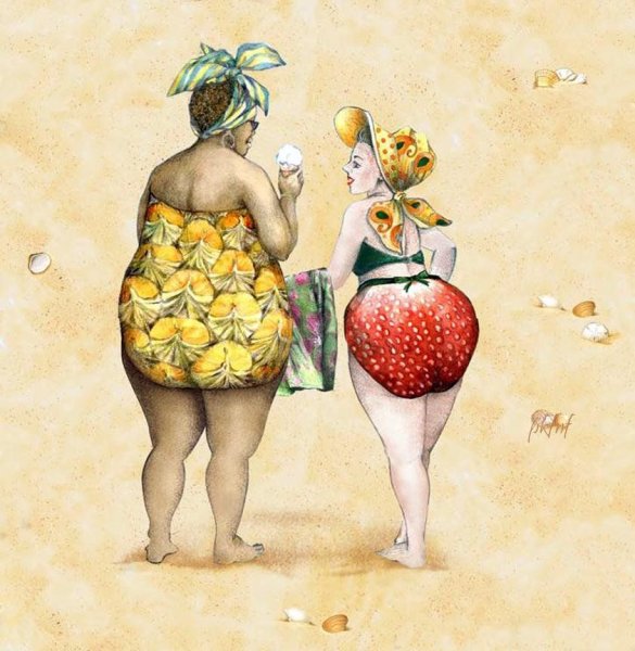 Женщина из фруктов