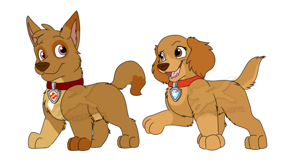 Щенячий патруль гонщик и Скай любовь