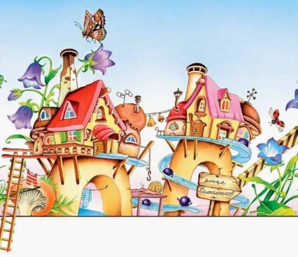 Городок Незнайки цветочный город