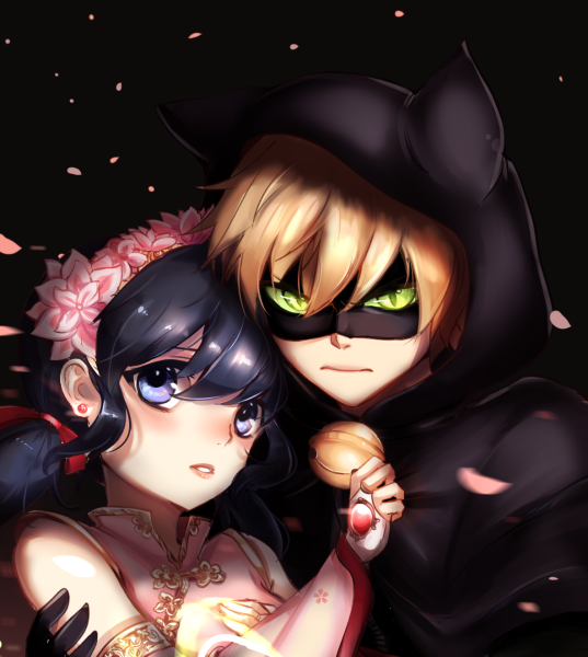 Аниме леди баг и кот Нуар