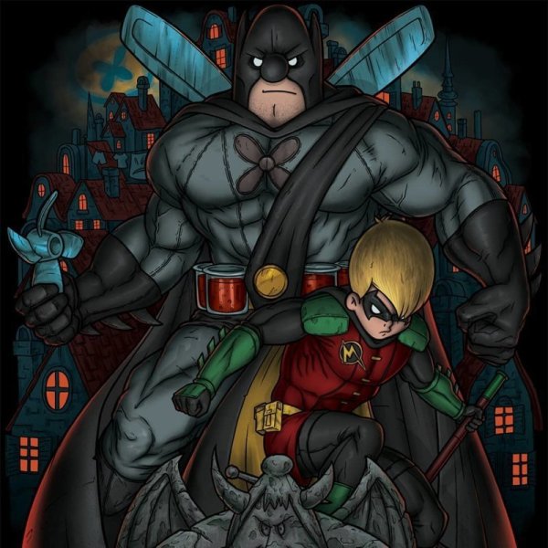 Малыш и Карлсон Бэтмен