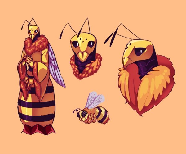 Queen Bee Terraria Art
