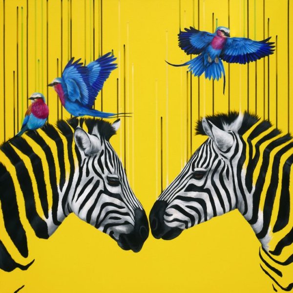 Зебра поп арт