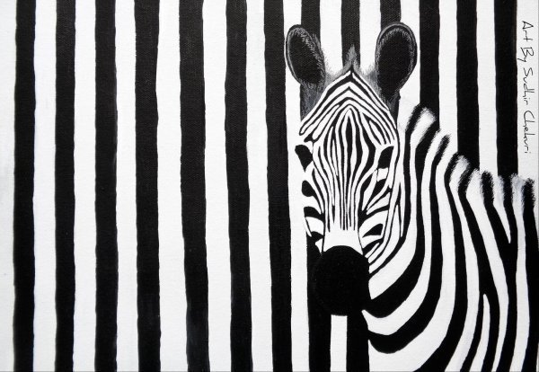 Зебра поп арт