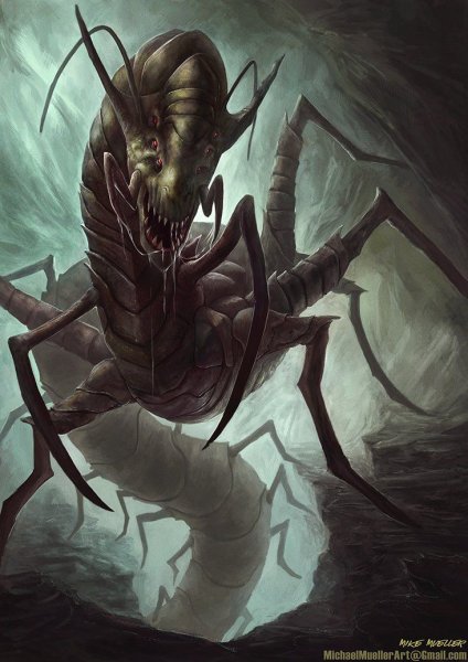 Монстры Лавкрафта многоножка