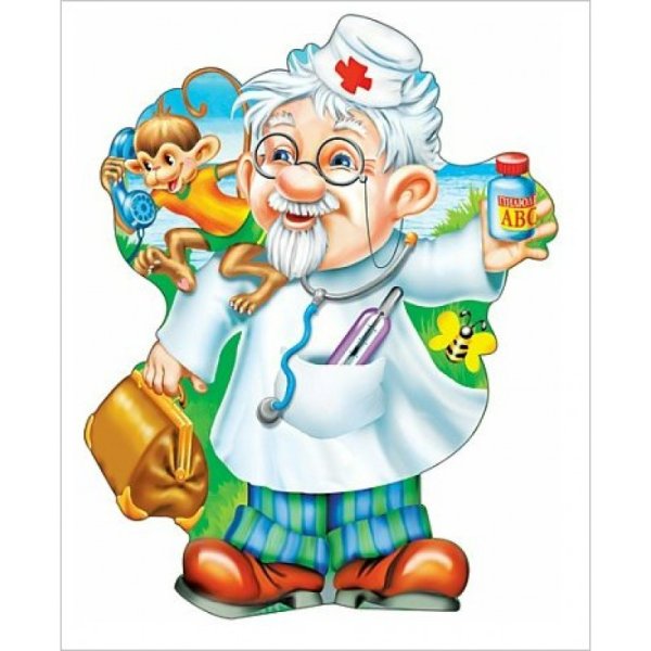 Доктор Айболит на прозрачном фоне