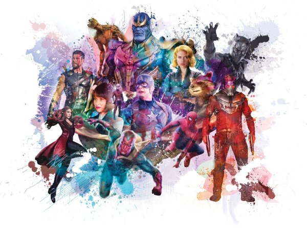 Мстители герои арт