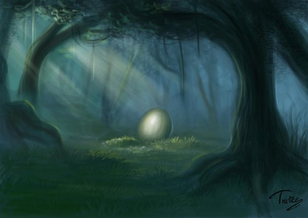 Яйцо фэнтези арт