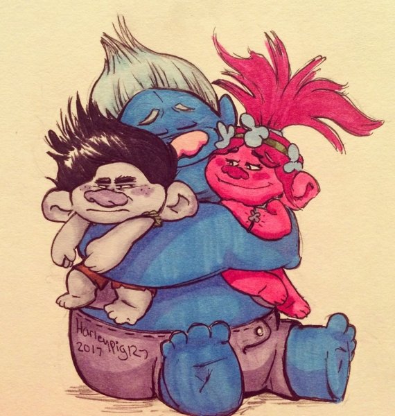 Тролли фан арт