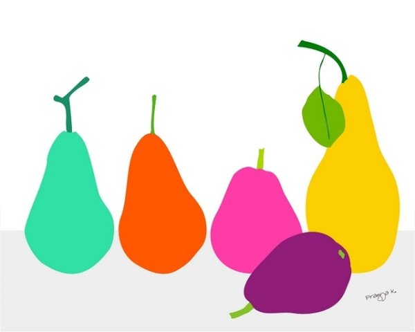 Принт груша рисунок