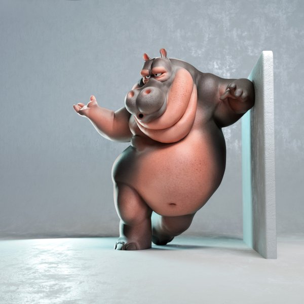 Gloria Hippo Concept Art