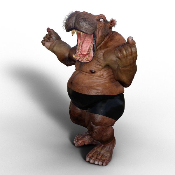 Прикольный Бегемотик