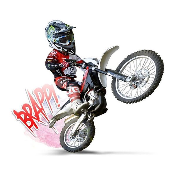 Кроссовый мотоцикл арт