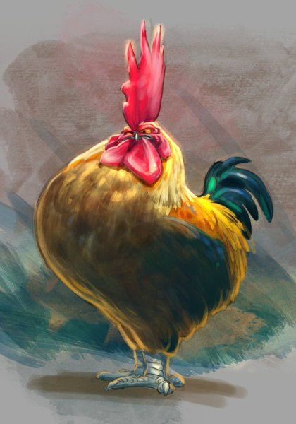 Петух арт