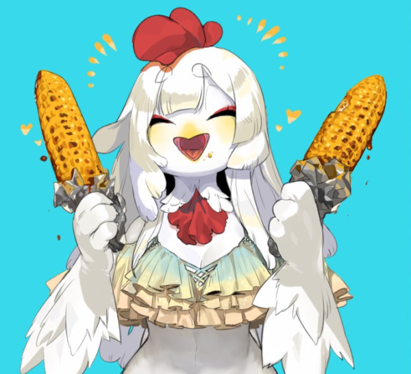 Аниме курица