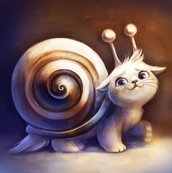 Улитка арт милый