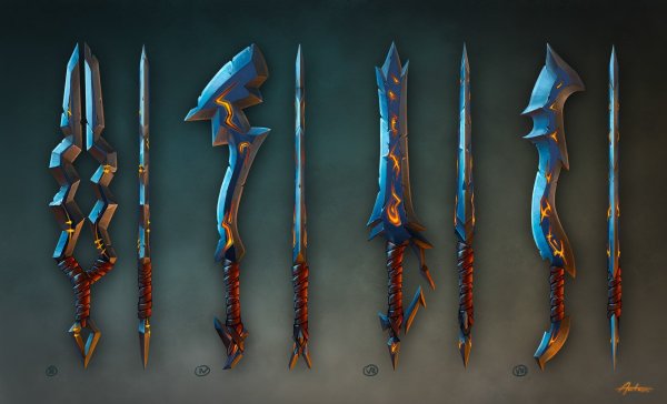 Сворлд концепт арт мечи