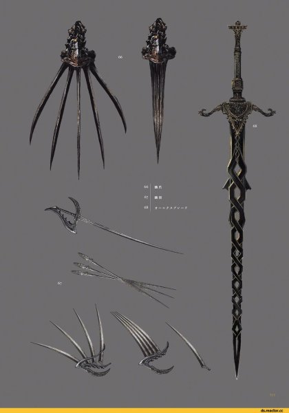 Dark Souls 3 оружие концепт арт
