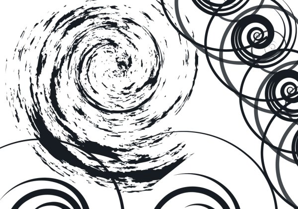 Спираль кистью