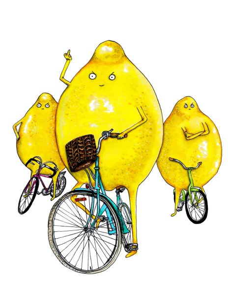 Креативные картины лимон